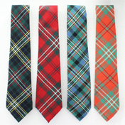 Tie, Necktie, Wool, Plain, Scott Tartan